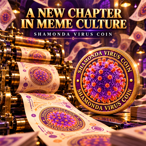 A new chapter in meme culture β Shamonda Virus Coin press artwork